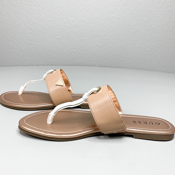rose gold guess sandals